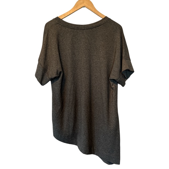 Peyton Benson grey asymmetric oversized T shirt size Medium - Picture 2 of 5